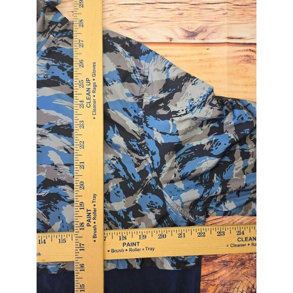 Under Armour Mens Fitted Hoodie Large Blue Camouflage - Picture 7 of 7